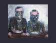 Gas masks II, Acryl op doek, 100 x 150 cm